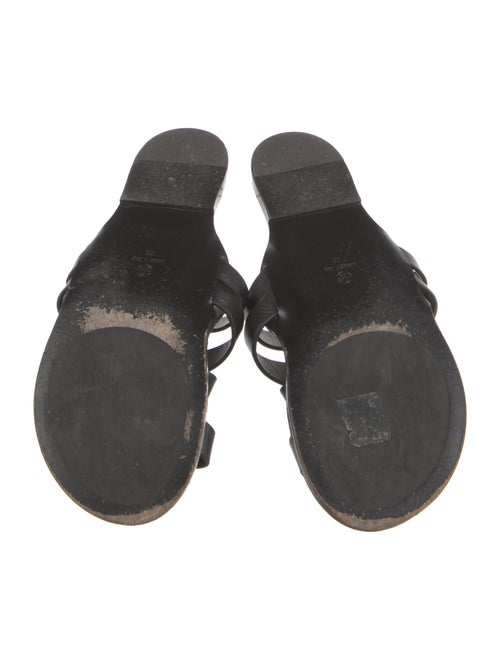 The Row Leather Slides