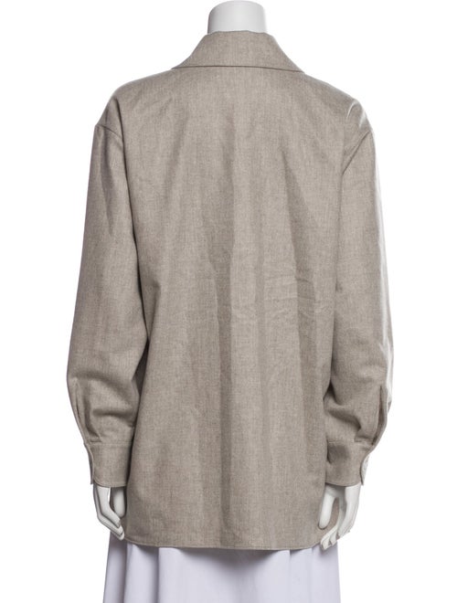 The Row Komako Wool Button-Up Top