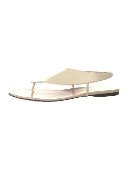 The Row Ravello Leather Flip Flops