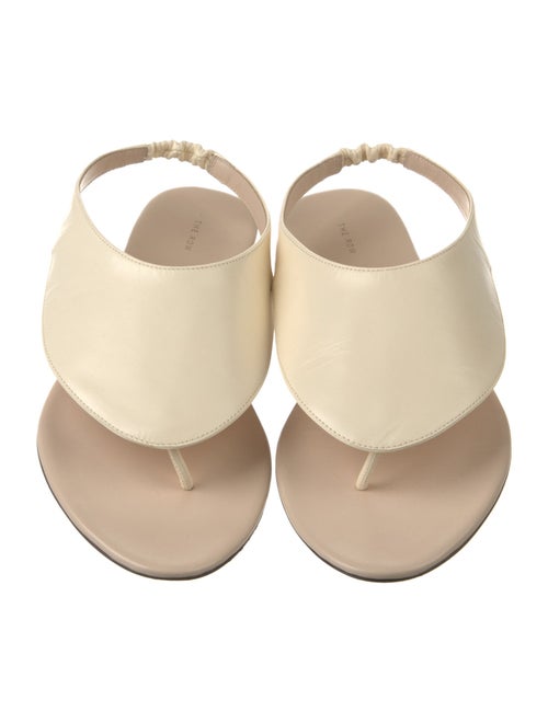 The Row Ravello Leather Flip Flops