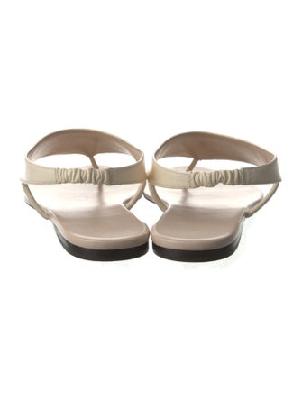 The Row Ravello Leather Flip Flops