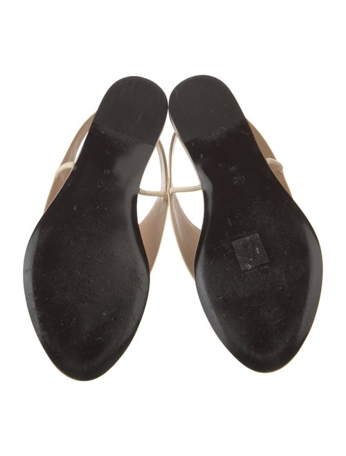 The Row Ravello Leather Flip Flops