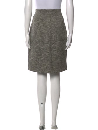 The Row Tweed Pattern Knee-Length Skirt