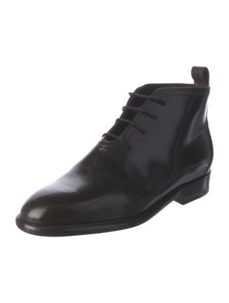 The Row Grant Leather Oxfords