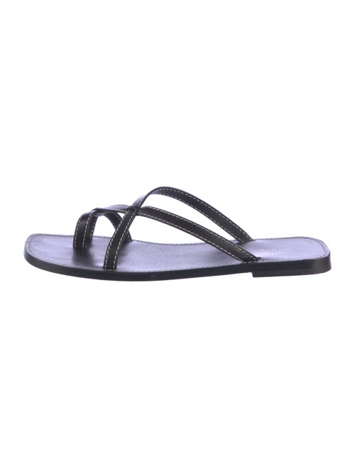 The Row Leather Slides