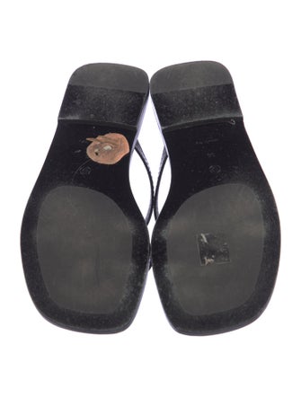 The Row Leather Slides