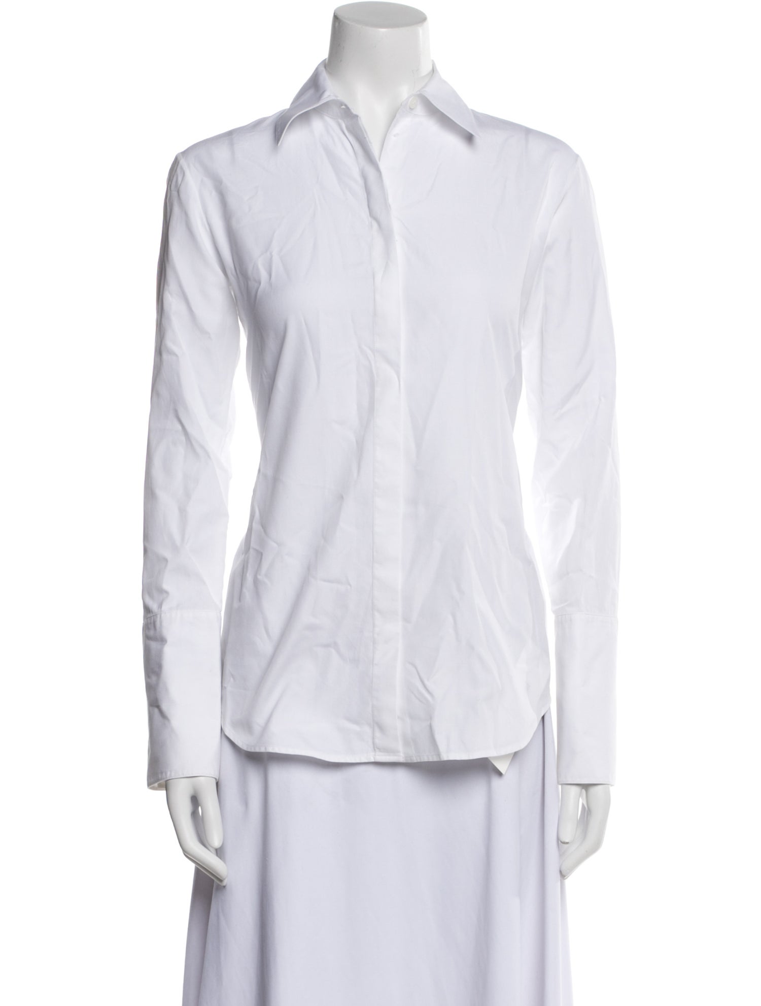 The Row Long Sleeve Button-Up Top