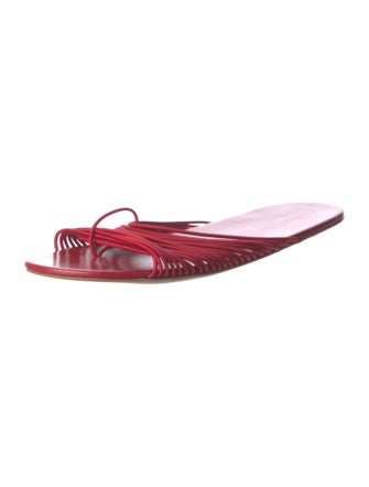 The Row Sara Leather Flip Flops