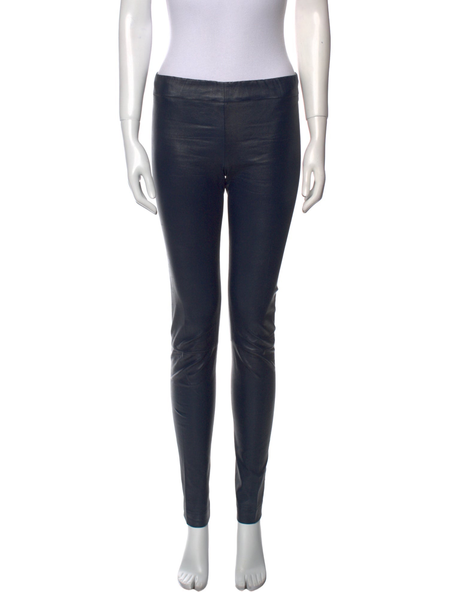 The Row Leather Skinny Leg Pants