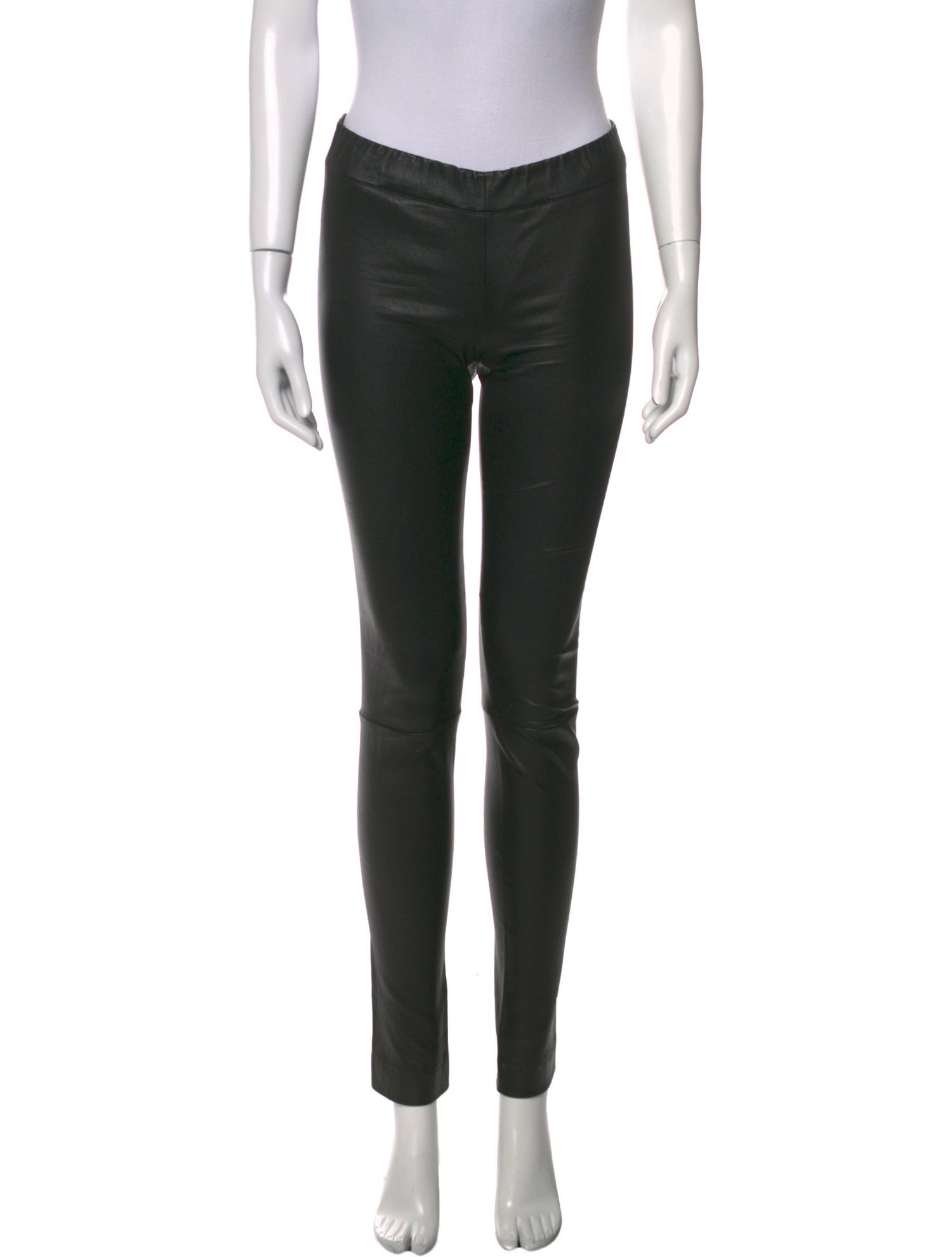 The Row Leather Skinny Leg Pants
