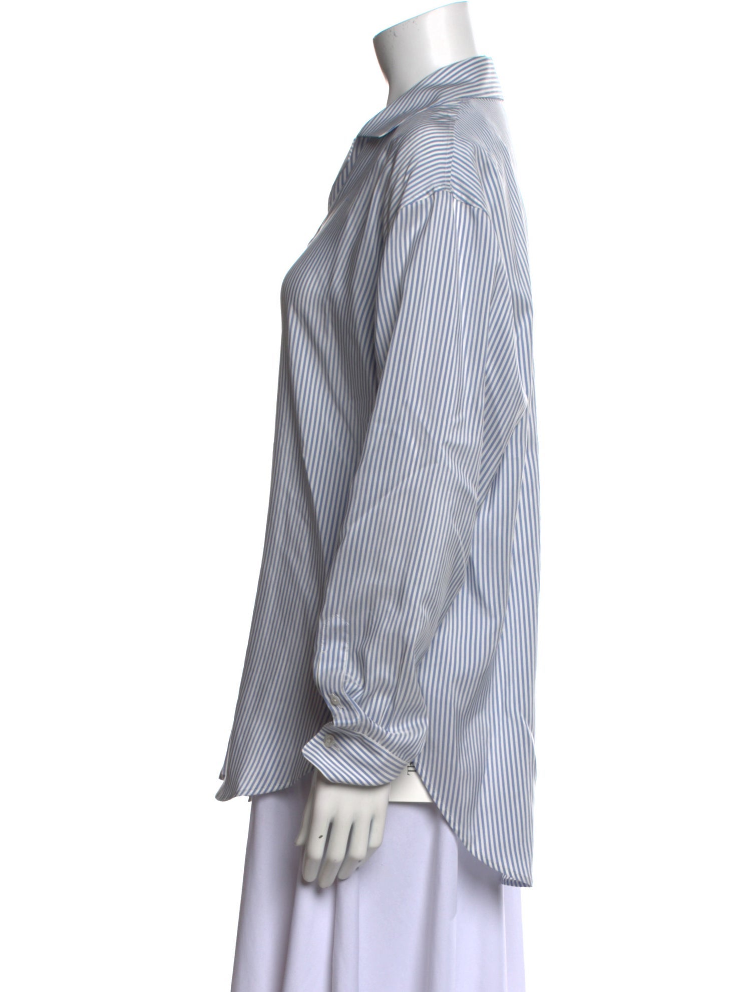 The Row Valene Silk Button-Up Top