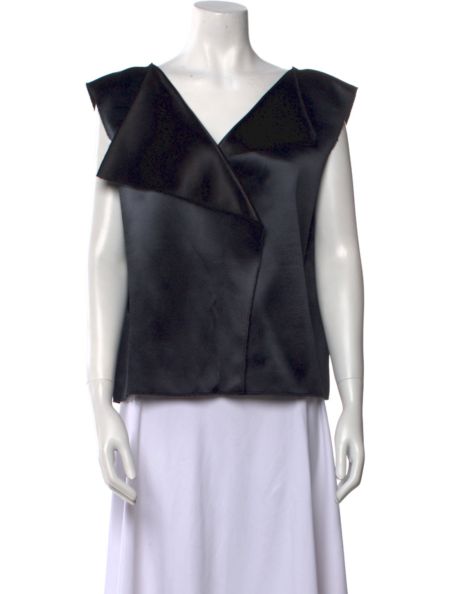 The Row V-Neck Short Sleeve Blouse