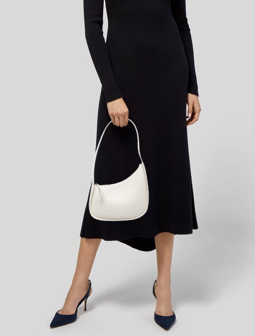 The Row Leather Half Moon Small