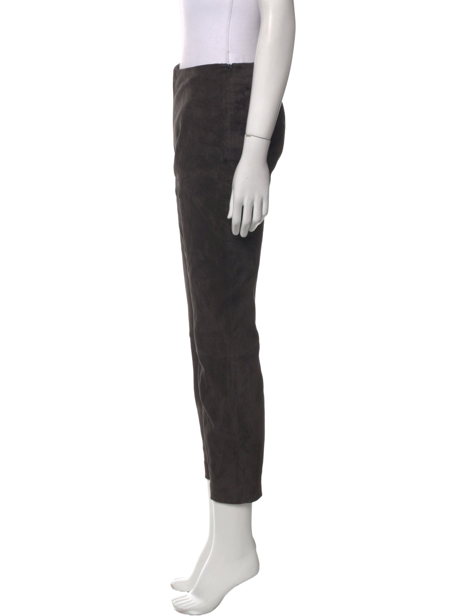 The Row Suede Skinny Leg Pants