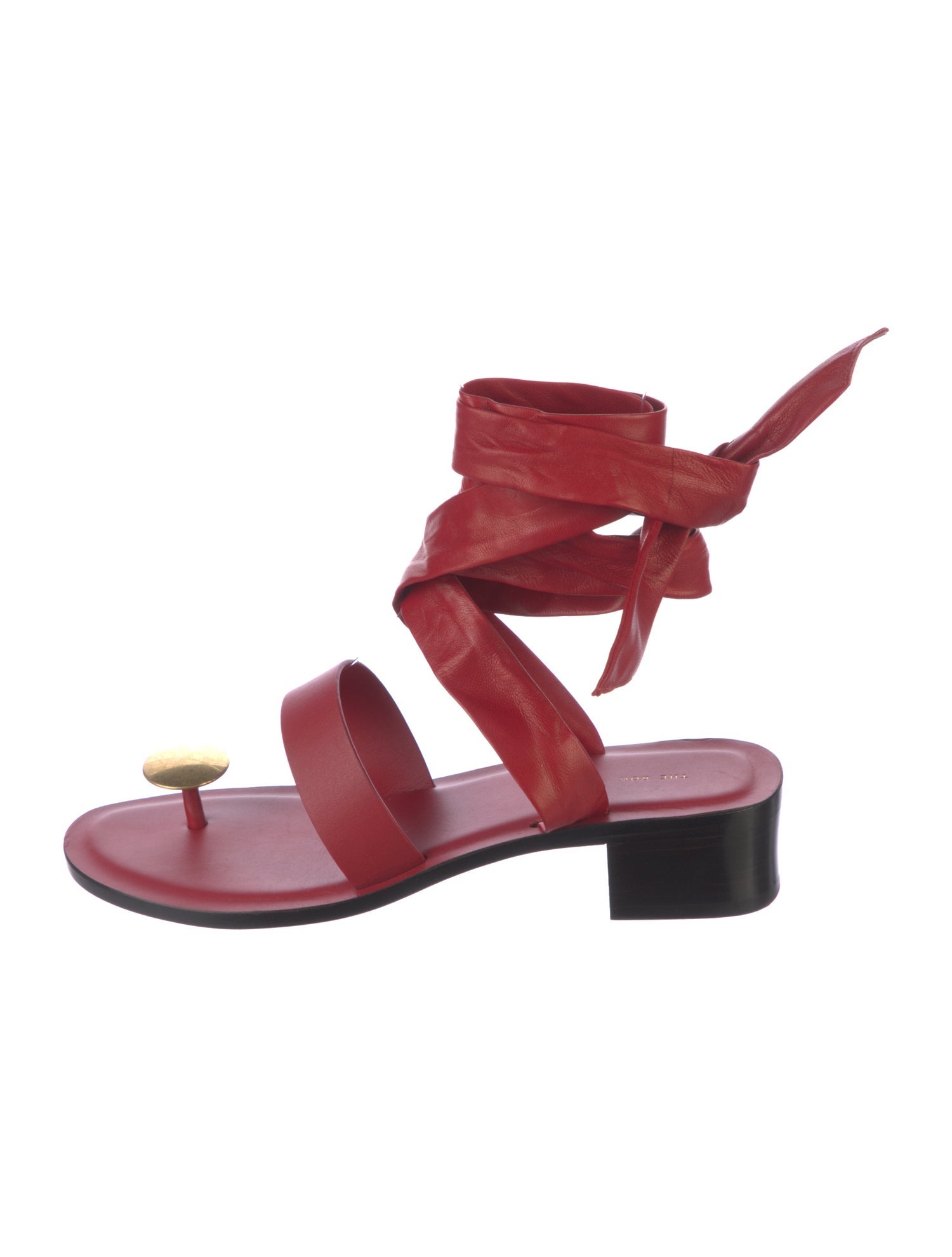 The Row Leather Gladiator Sandals