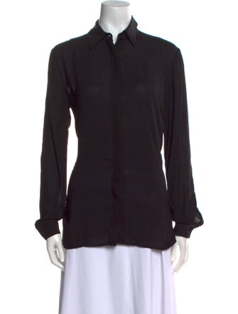 The Row Long Sleeve Button-Up Top