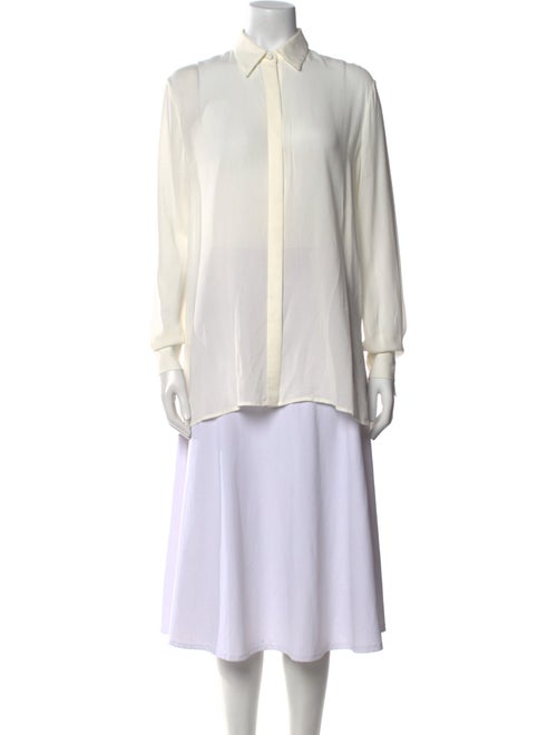 The Row Long Sleeve Button-Up Top