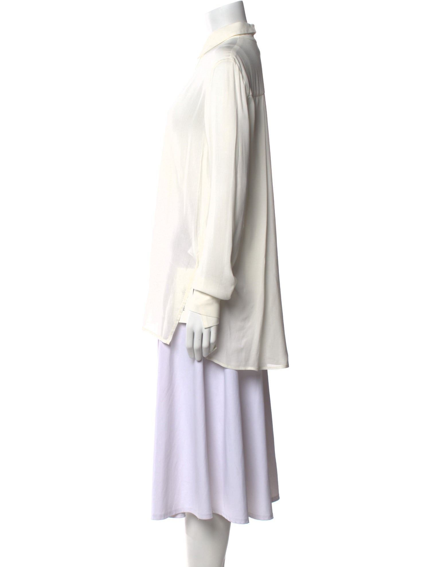 The Row Long Sleeve Button-Up Top