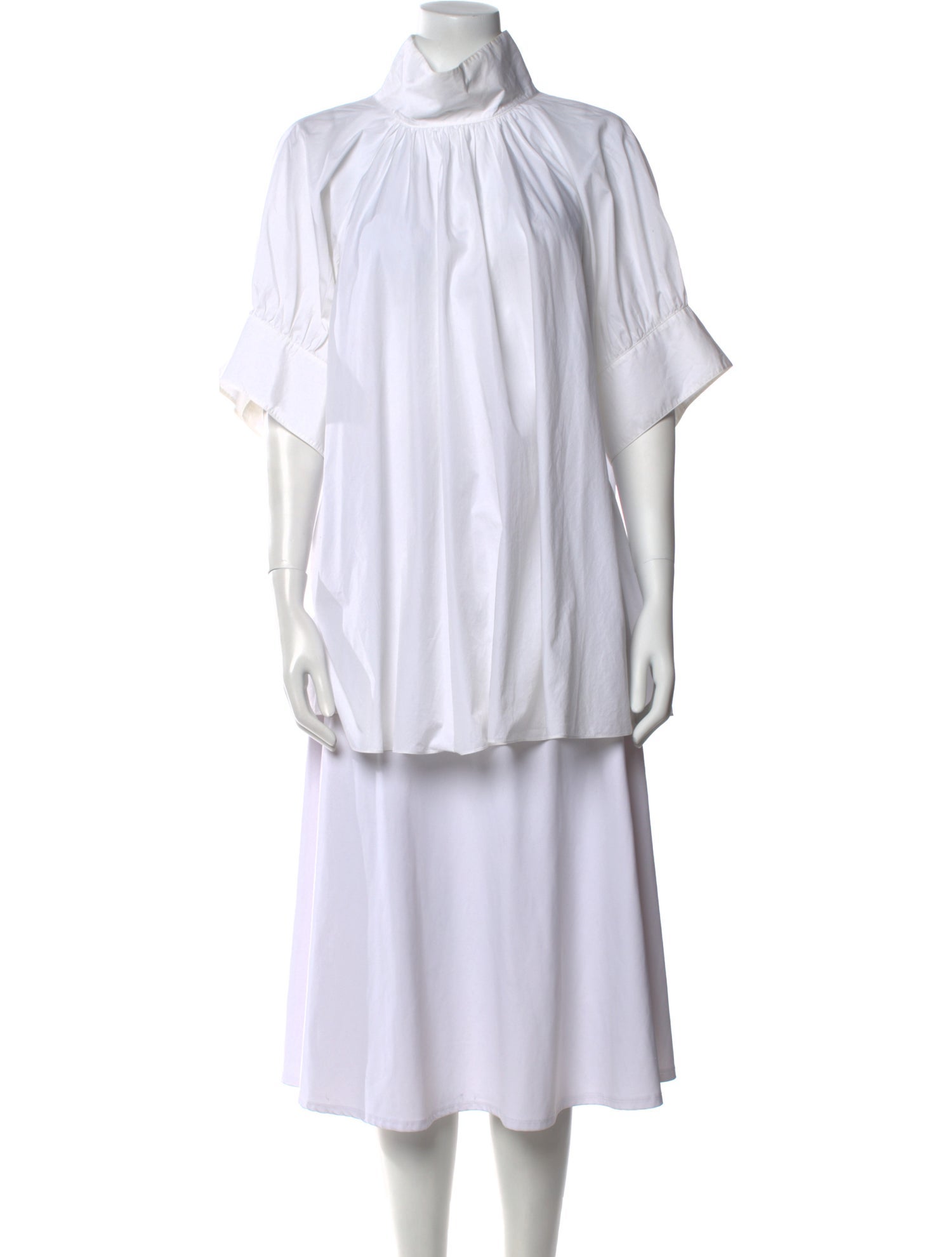 The Row Striped Mock Neck Tunic