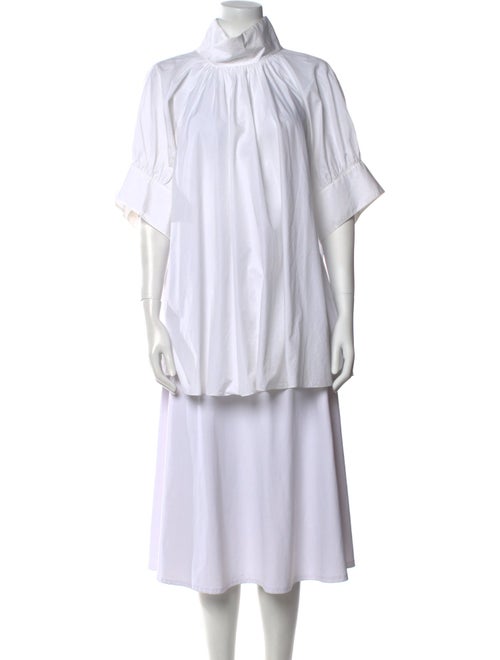 The Row Striped Mock Neck Tunic