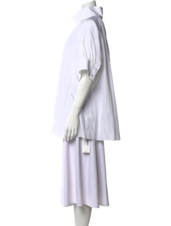 The Row Striped Mock Neck Tunic