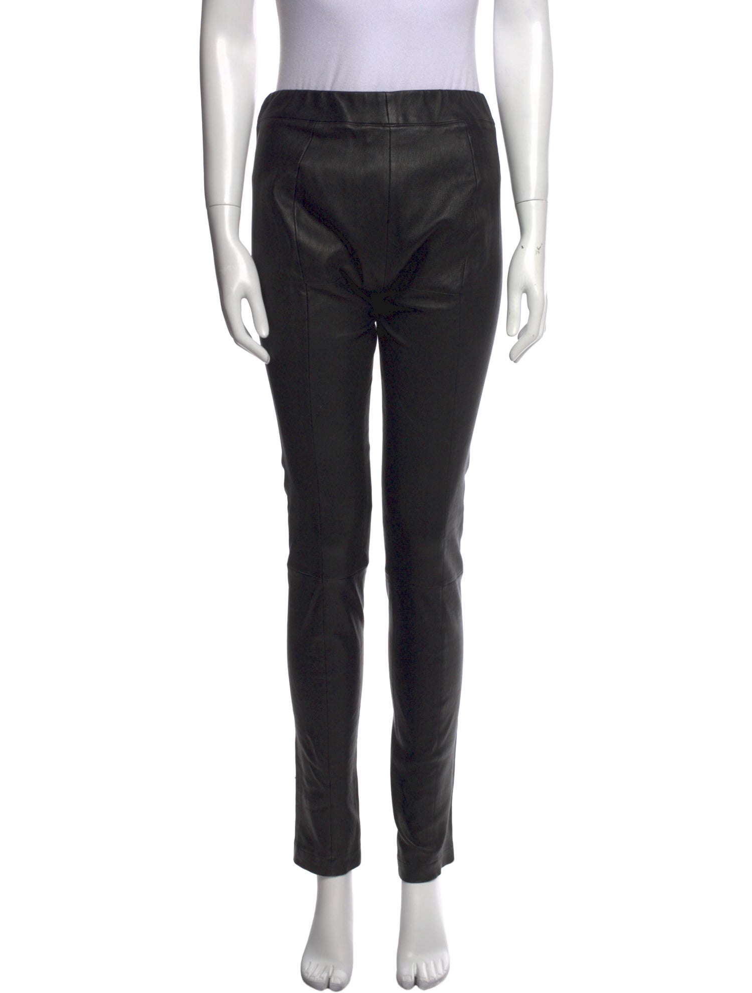 The Row Leather Skinny Leg Pants