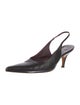 The Row Sling Point Leather Slingback Pumps