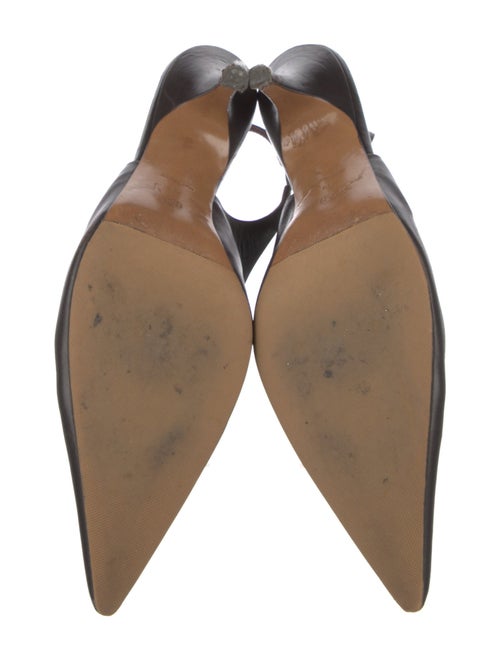 The Row Sling Point Leather Slingback Pumps