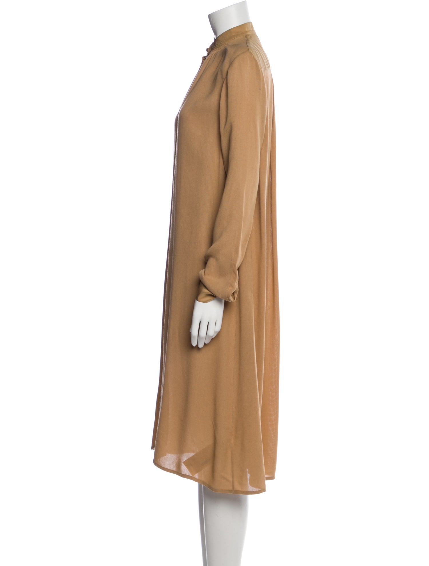 The Row Mock Neck Midi Length Dress