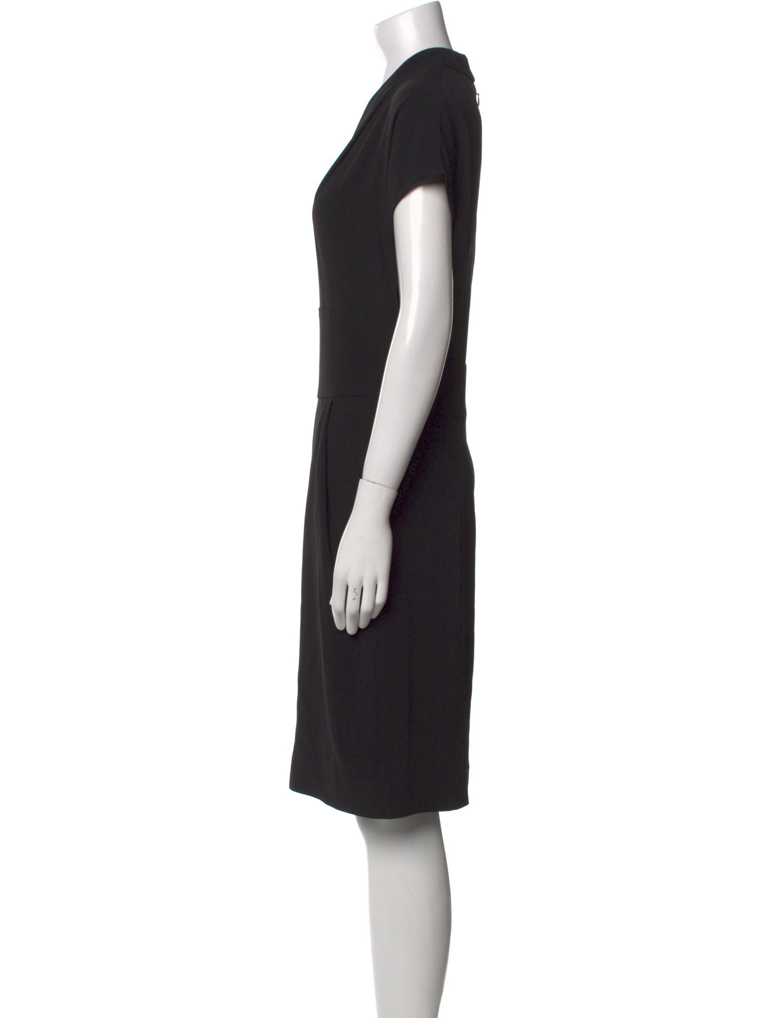 The Row V-Neck Knee-Length Dress
