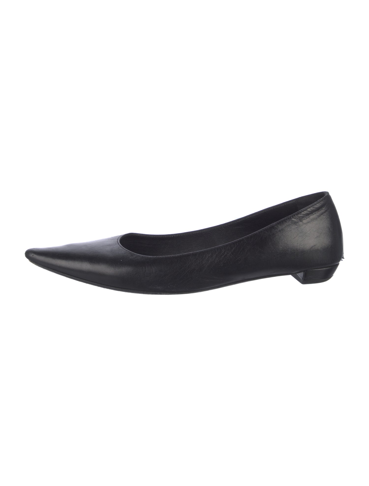 The Row Leather Ballet Flats