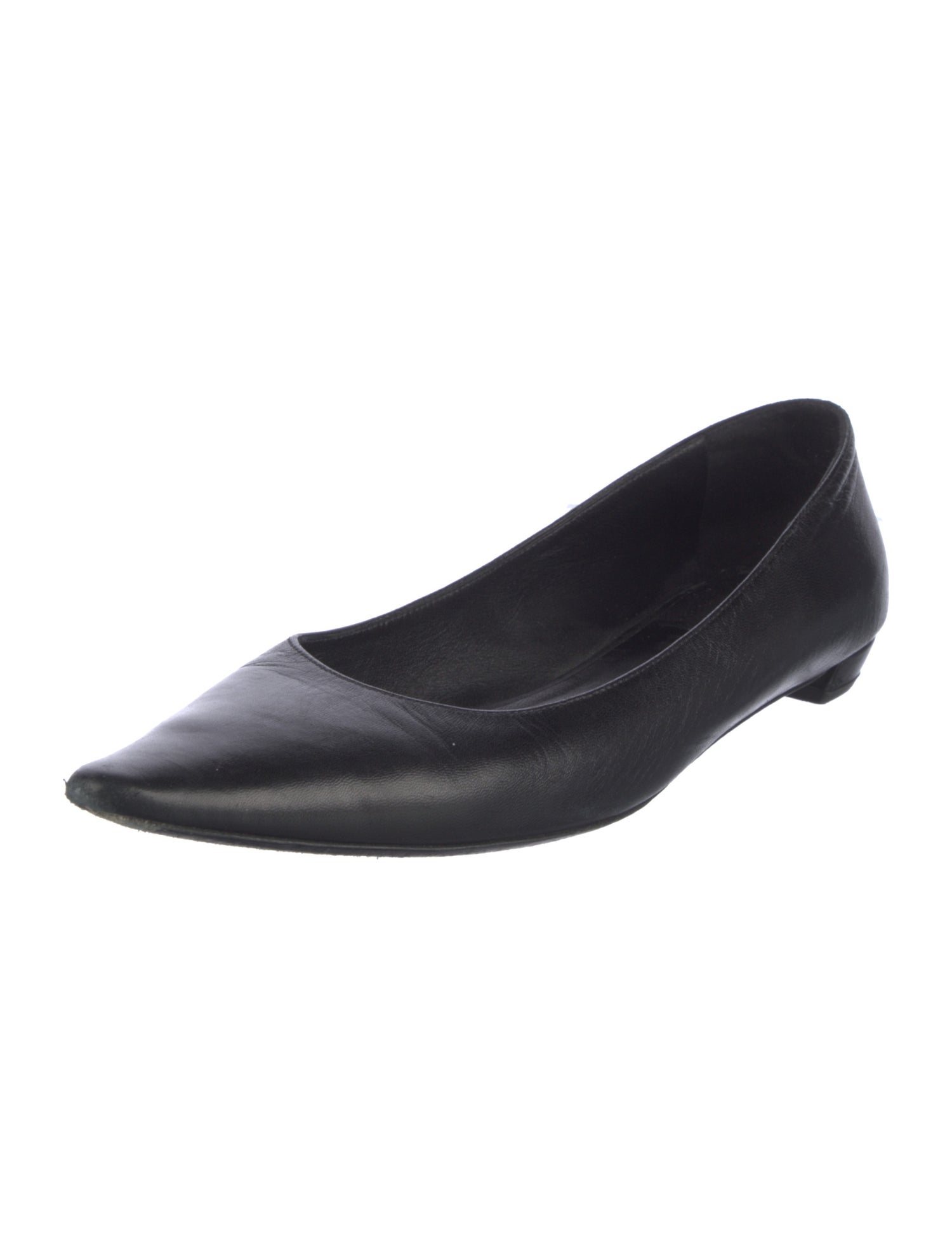 The Row Leather Ballet Flats