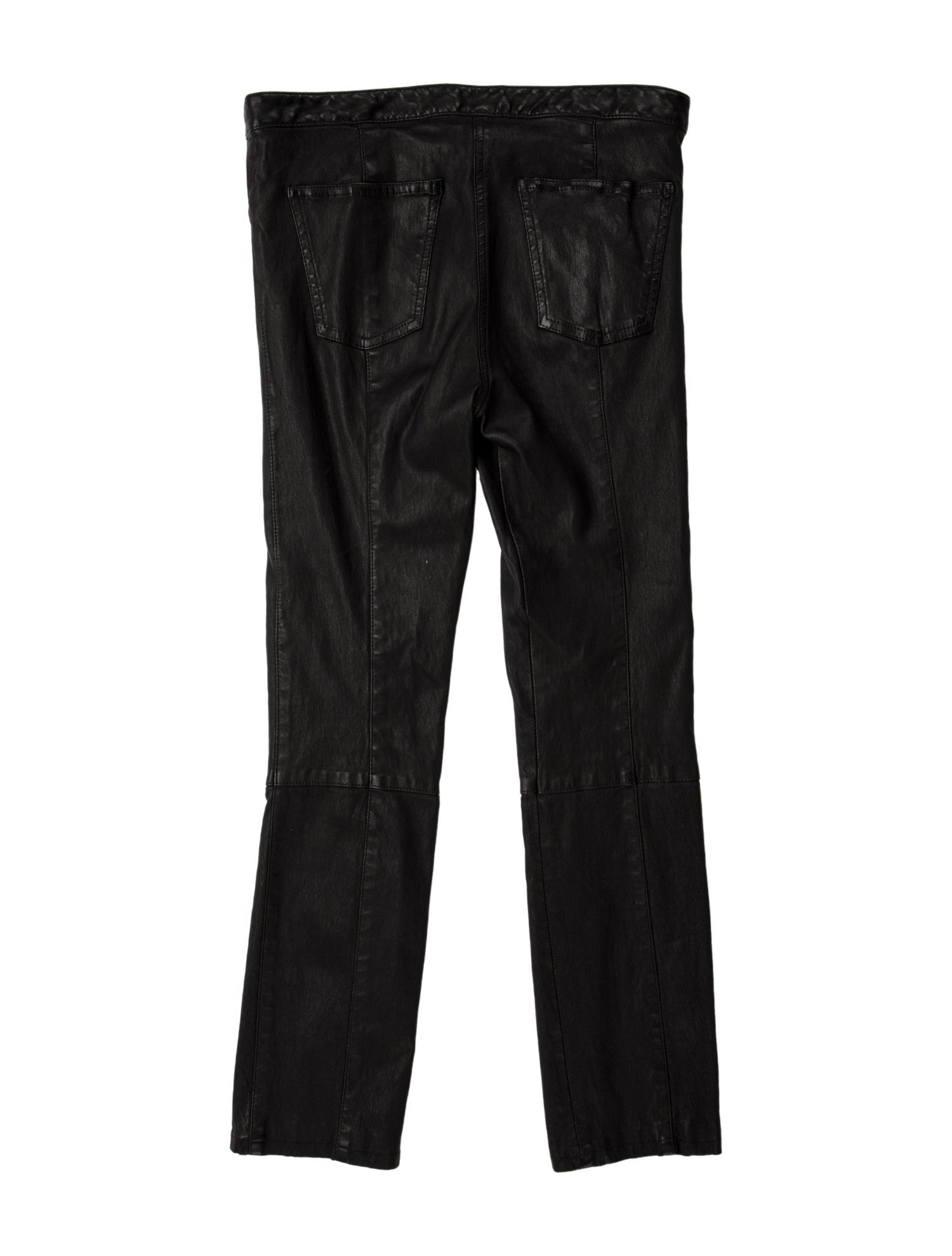 The Row Leather Skinny Leg Pants