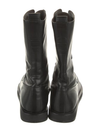 The Row Patty Leather Combat Boots