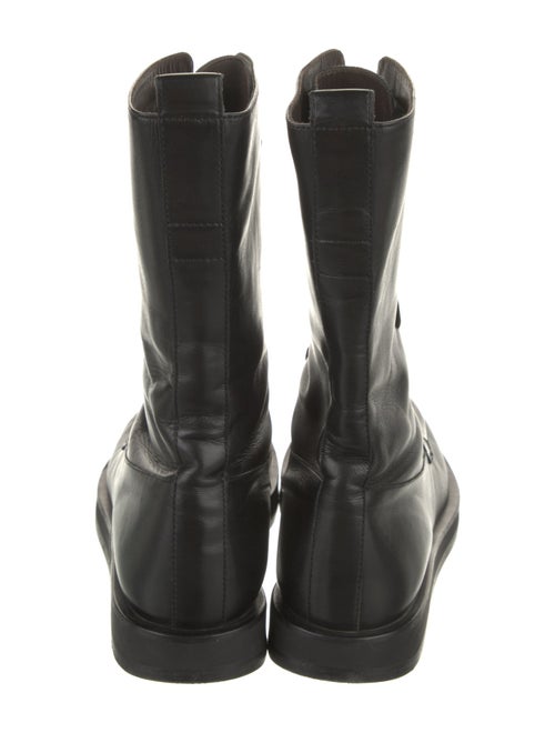 The Row Patty Leather Combat Boots