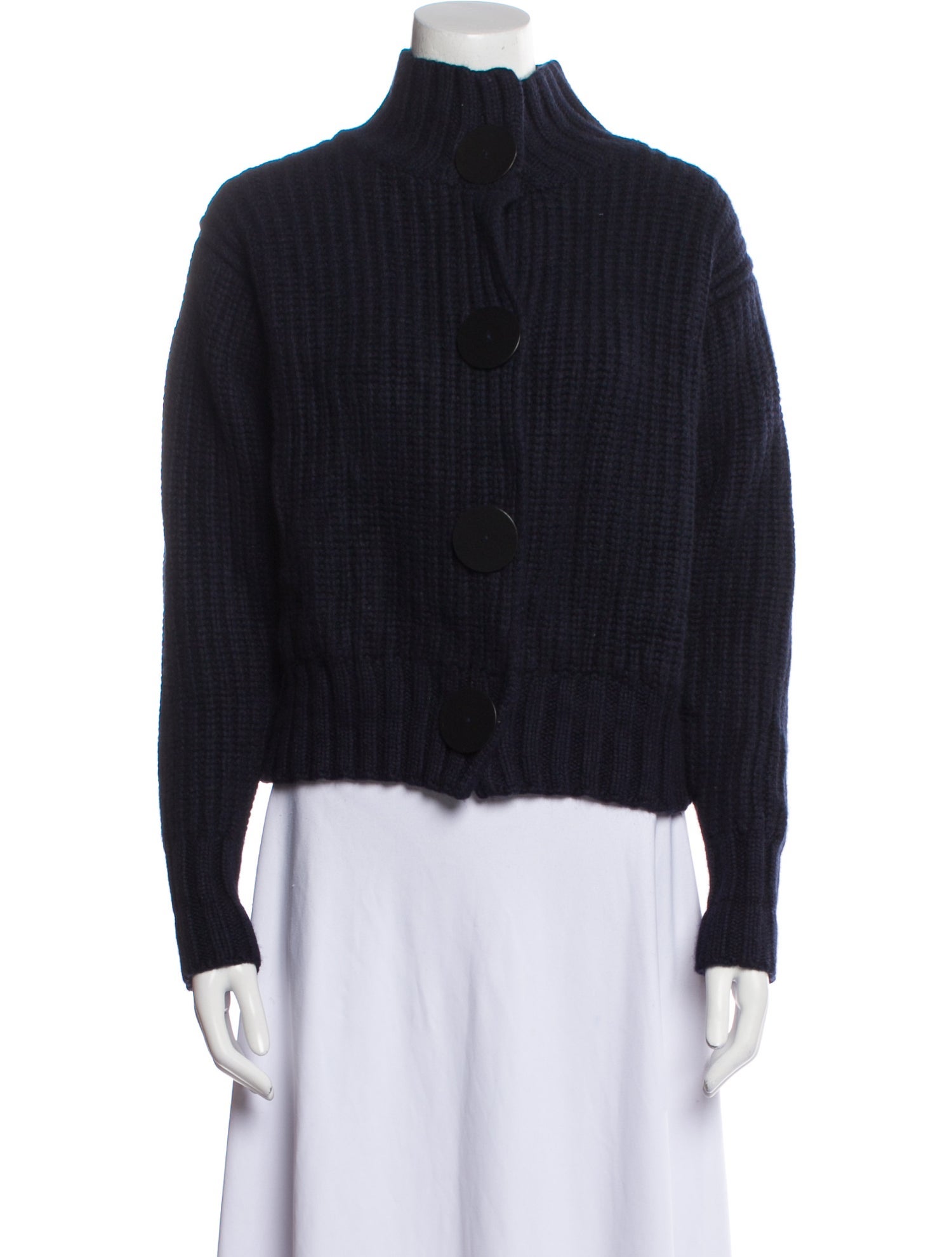 The Row Cashmere Mock Neck Sweater