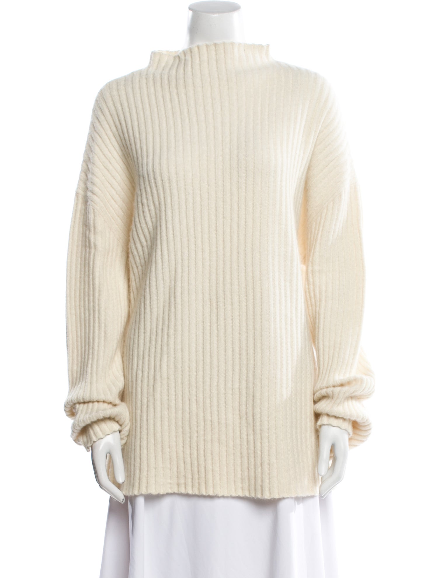 The Row Silk Mock Neck Sweater