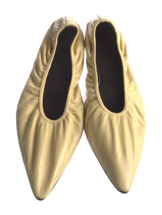 The Row Leather Ballet Flats