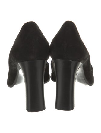 The Row Suede D'Orsay Pumps
