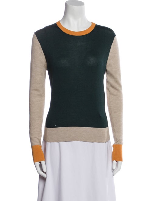 The Row Colorblock Pattern Crew Neck Sweater