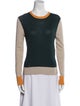 The Row Colorblock Pattern Crew Neck Sweater