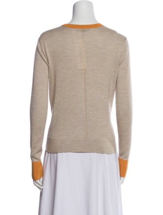 The Row Colorblock Pattern Crew Neck Sweater