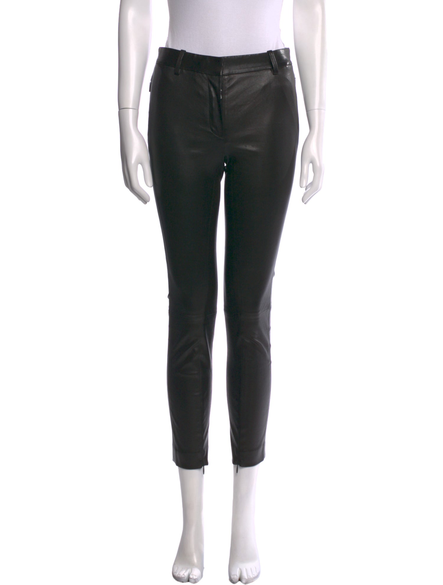 The Row Leather Skinny Leg Pants