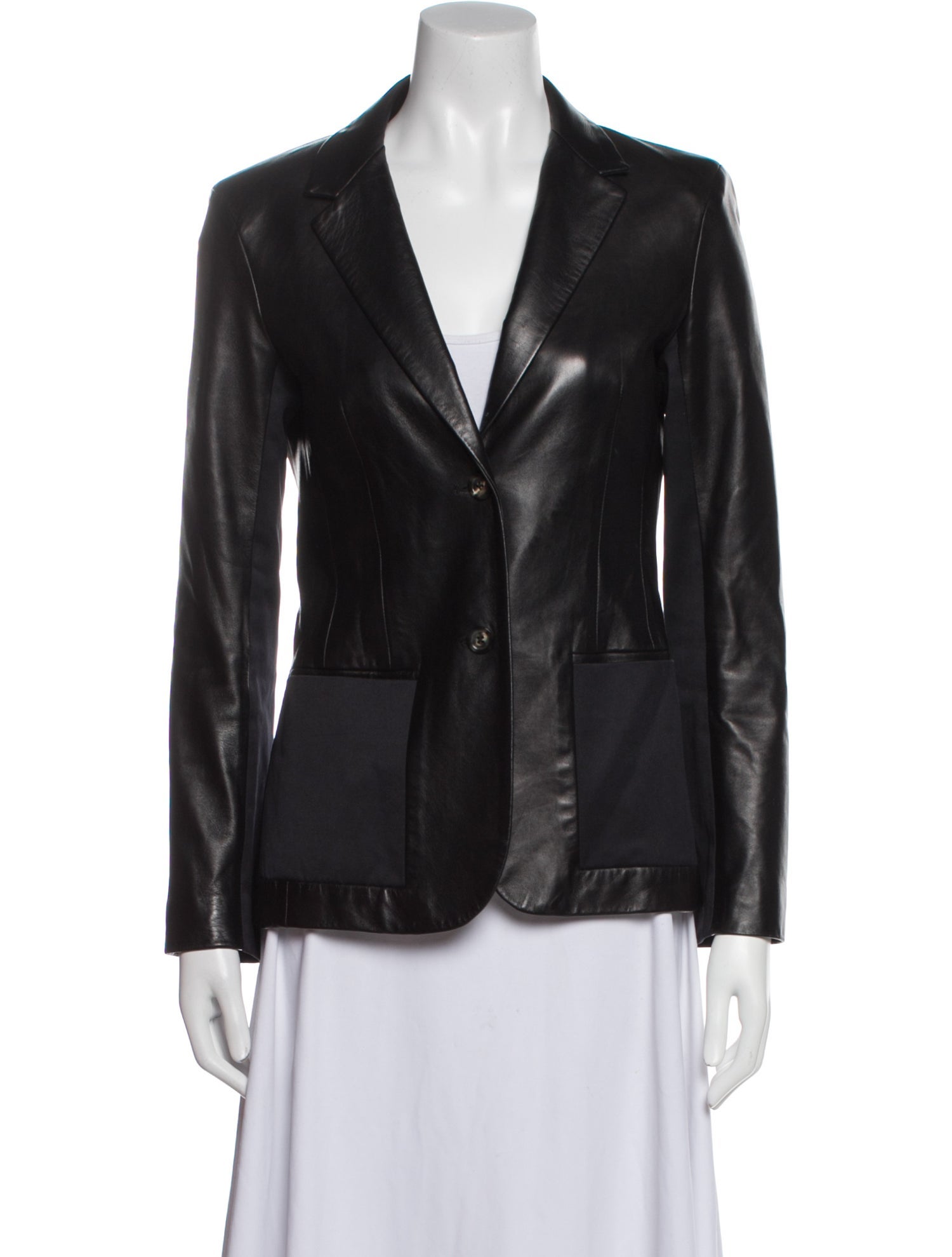 The Row Leather Blazer
