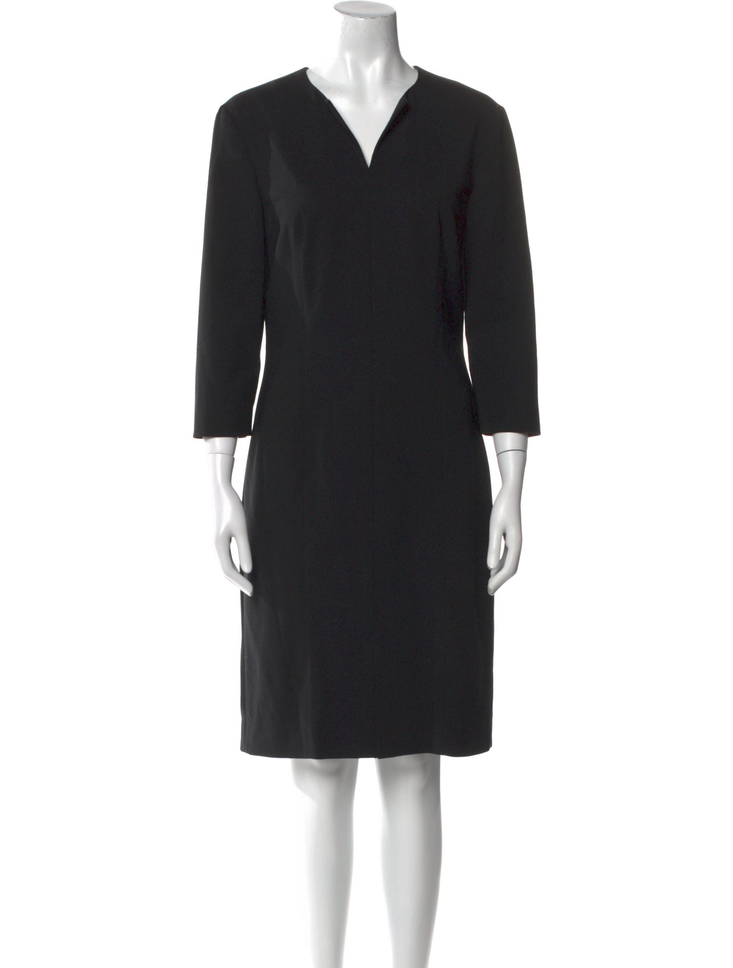 The Row V-Neck Knee-Length Dress