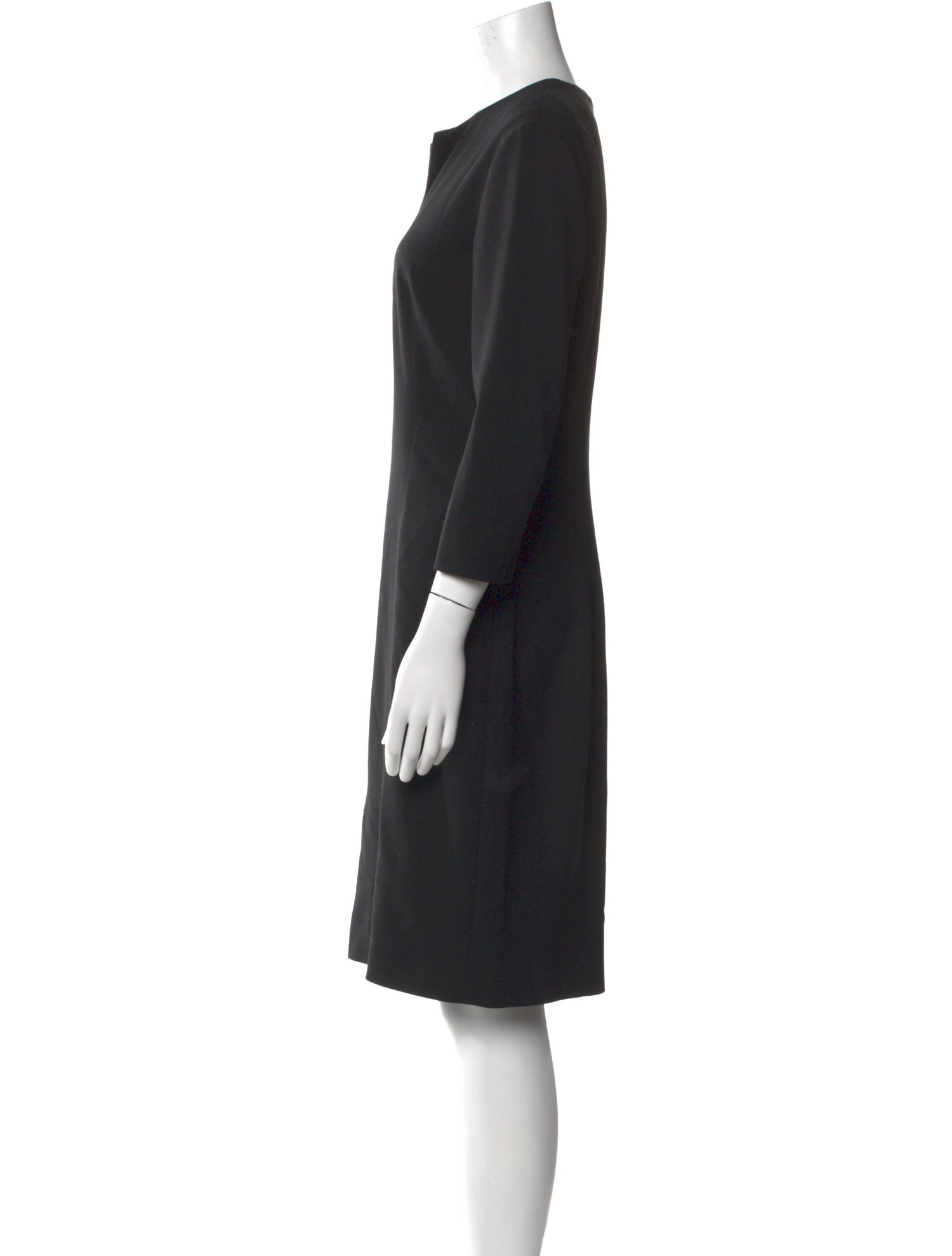 The Row V-Neck Knee-Length Dress