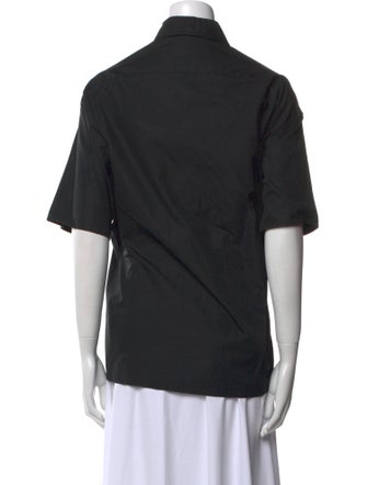 The Row Sissa Short Sleeve Button-Up Top