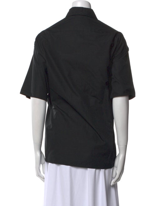 The Row Sissa Short Sleeve Button-Up Top