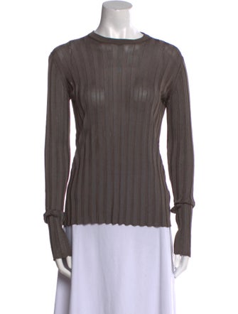 The Row Crew Neck Long Sleeve Top