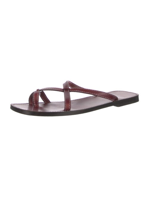 The Row Leather Slides
